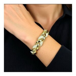 Elegant Gold and Silver Women's Bracelet